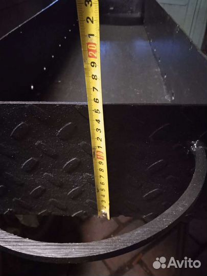 Мангал длинный из железа 4 мм с печью под казан