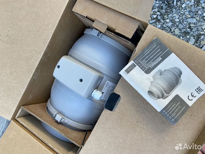 Осевой канальный вентилятор ERA typhoon 160 2SP