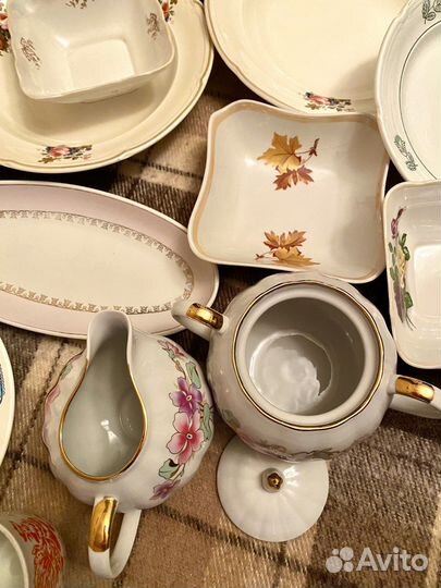 Дулево сахарница, тарелки