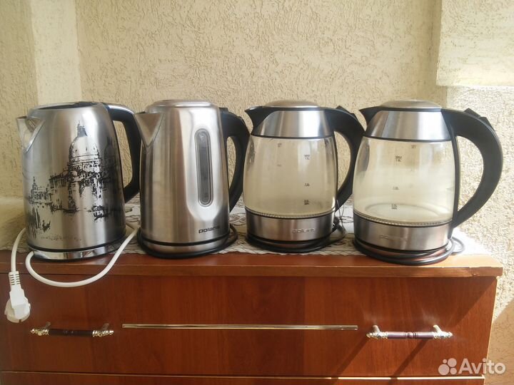 Электрочайники б/у Polaris,Scarlett,на запчасти