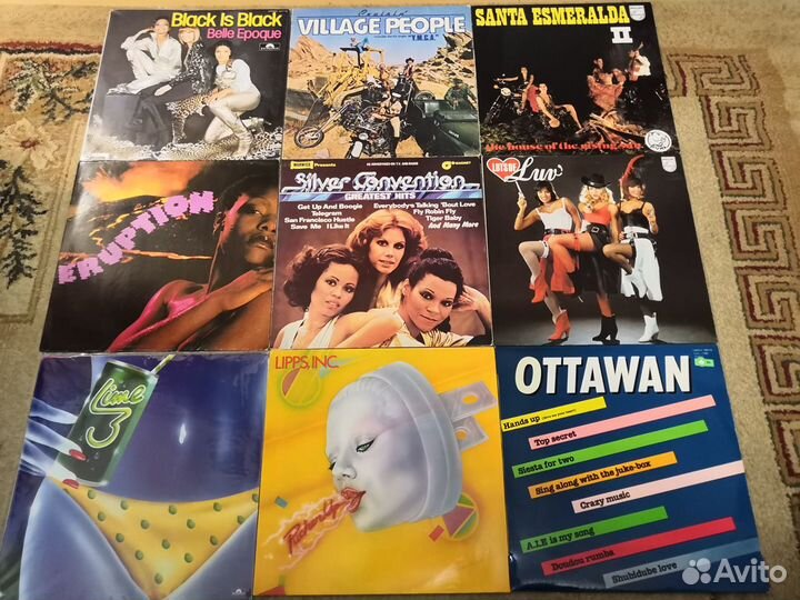 Грампластинки виниловые disco/ POP