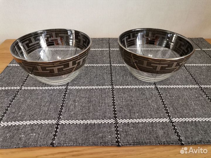 Новые салатники Гусь Хрустальный(набор 2 штуки)