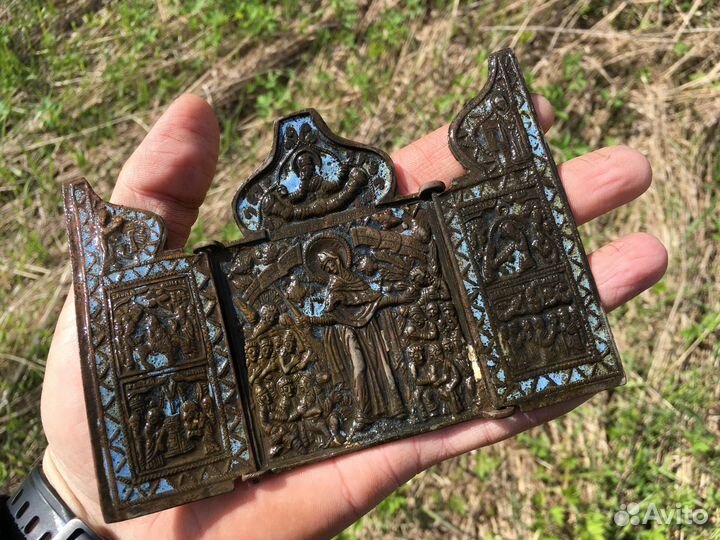 Икона складень 18 век