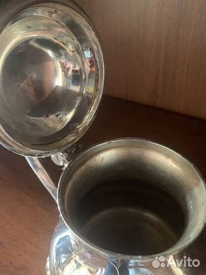 Чайник старинный заварочный серебрение