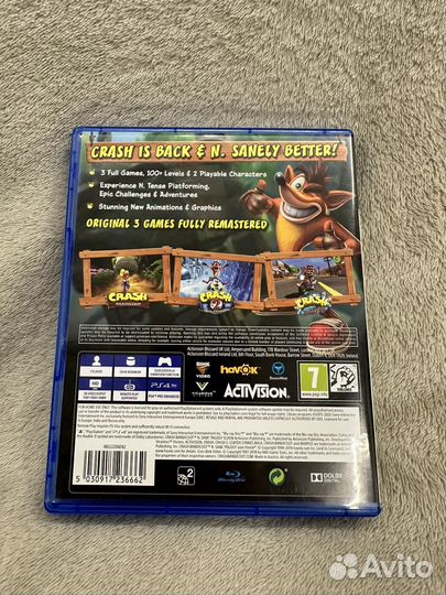 Crash Bandicoot n sane trilogy ps4
