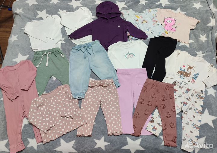 Пакет вещей на девочку 74-80