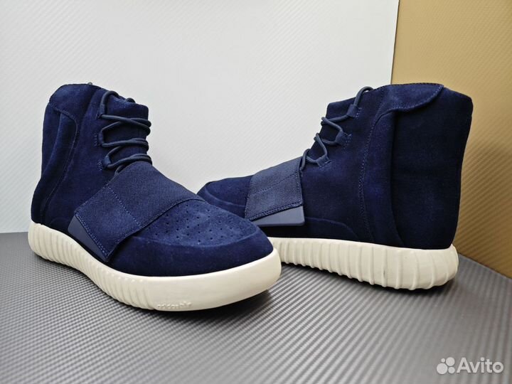 Ботинки мужские Adidas Yeezy boost 750 синие