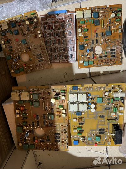 Платы СССР с радиодеталями