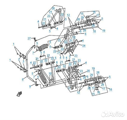 Кулак заднего колеса без подшипника CF moto