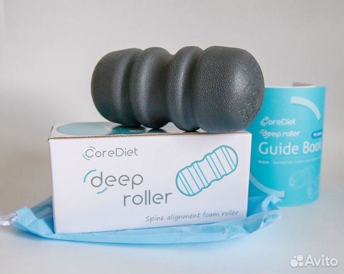 Массажный ролик deep roller PU90 для позвоночника