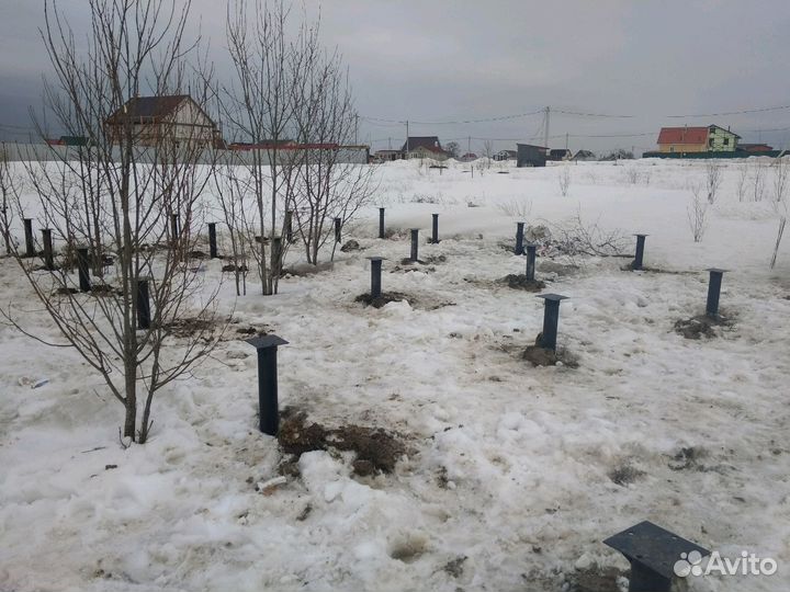 Фундамент на винтовых сваях который стоит