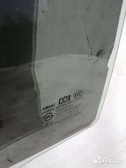 Стекло двери задней левой Chevrolet Aveo T250