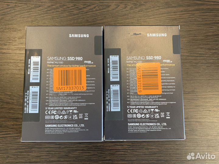 SSD M.2 500 GB новые Samsung 980 гарантия