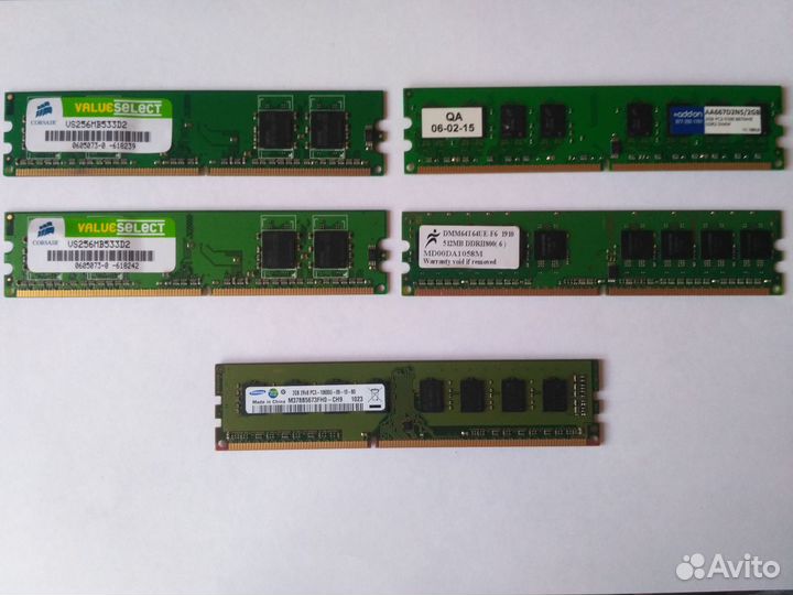 Память sdram, DDR, DDR2, DDR3, SO-dimm, серверная