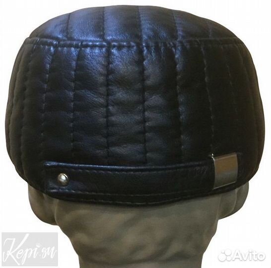 Кожаная кепи конфедератка, фуражка мужская новая