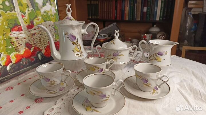 Ретро посуда разная. Фарфор, с добавлением