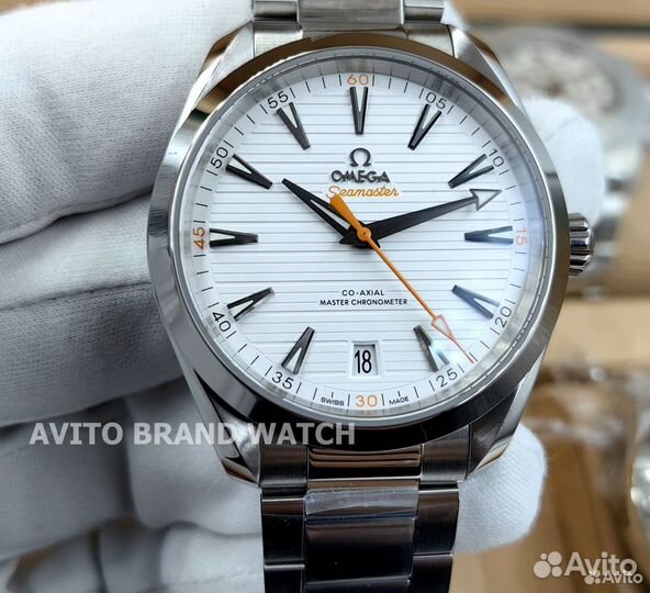 Часы Omega Seamaster Aqua Terra 150m 41 мм white