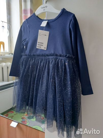 Нарядное платье для девочки р.86