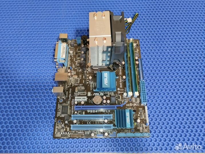 Материнская плата DDR3 + проц + озу 4Гб + кулер