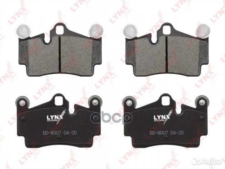 Колодки тормозные дисковые зад BD8007 lynxauto