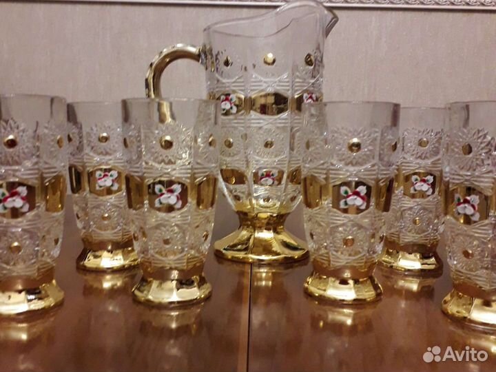 Набор стаканов+кувшин Подарок Посуда Кружки