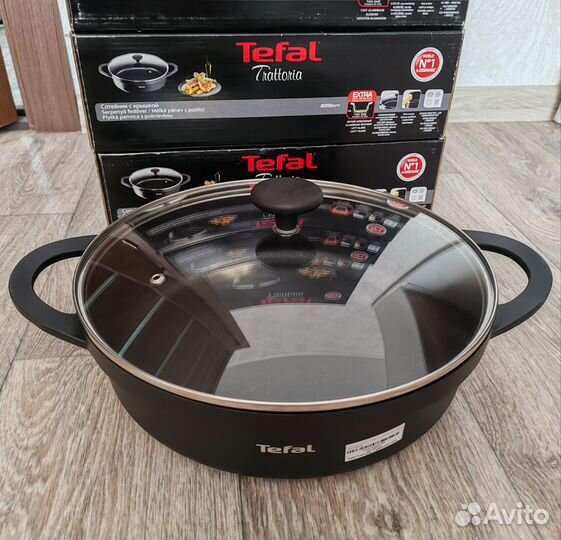 Новый сотейник Tefal Trattoria 28 см сковорода