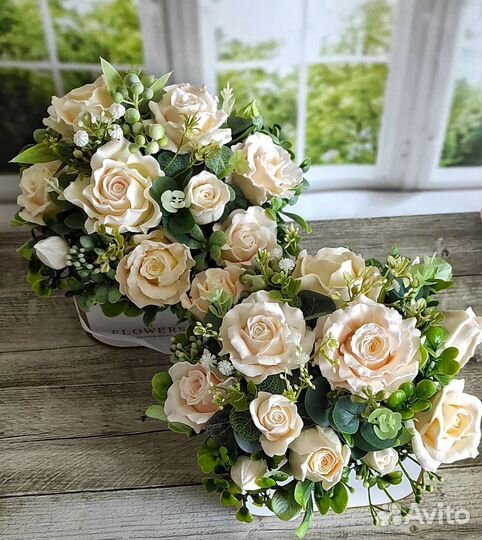 Букет роз из мыла ручной работы