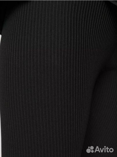 Легинсы женские утепленные в рубчик на флисе