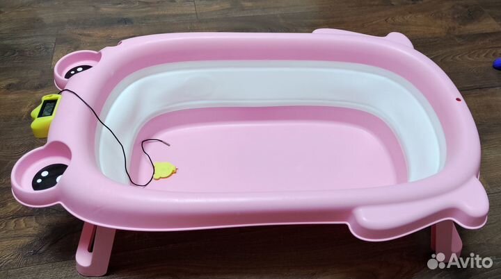Ванночка для купания складная с термометром