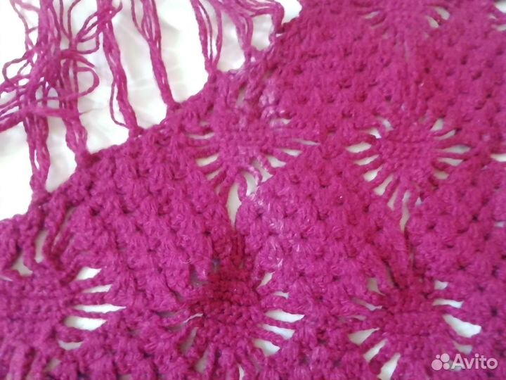 Косынка вязаная тёплая