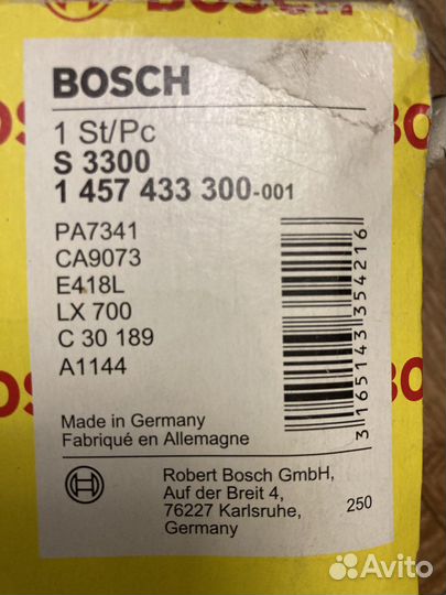 Воздушный фильтр для volvo