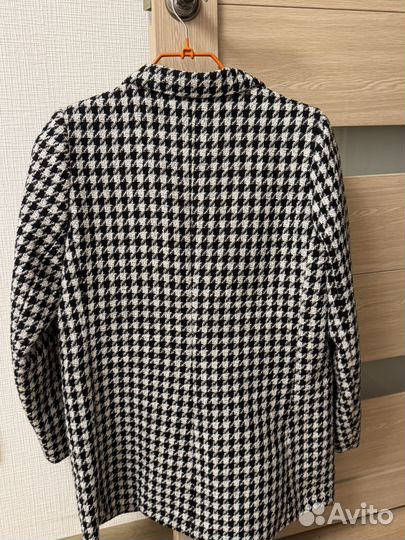 Твидовый пиджак гусиная лапка