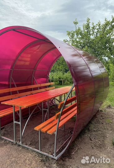 Беседка из поликарбоната