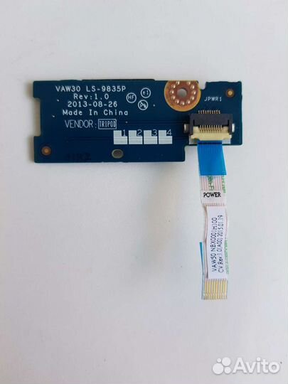 Плата кнопки включения Dell Latitude E5440, E5540