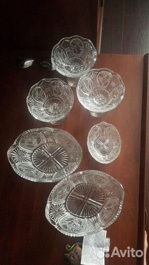 Хрусталь ссср. Вазы и статуэтки