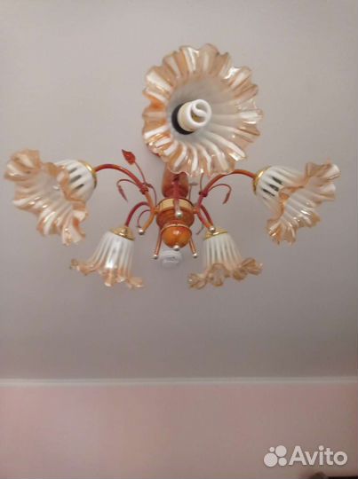 Люстра потолочная бу