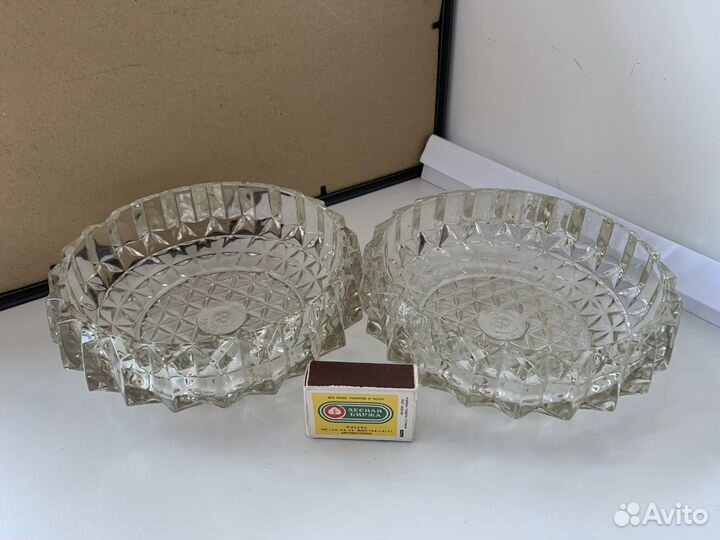 Хрустальные пепельницы из СССР