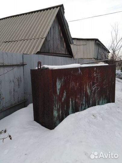 Бак для воды металлический б/у