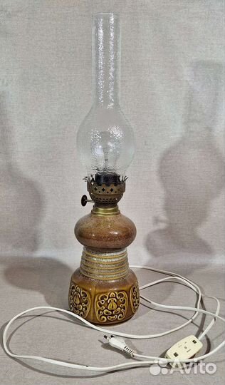 Настольная лампа под керосинку СССР