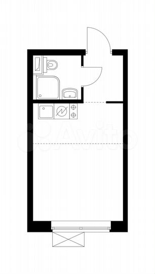 Квартира-студия, 20,2 м², 16/33 эт.