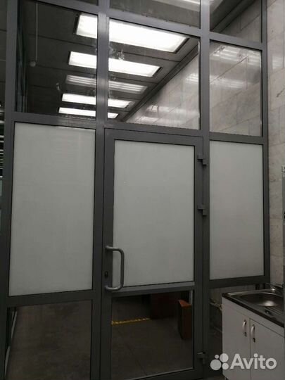 Алюминиевая входная группа тёплый профиль