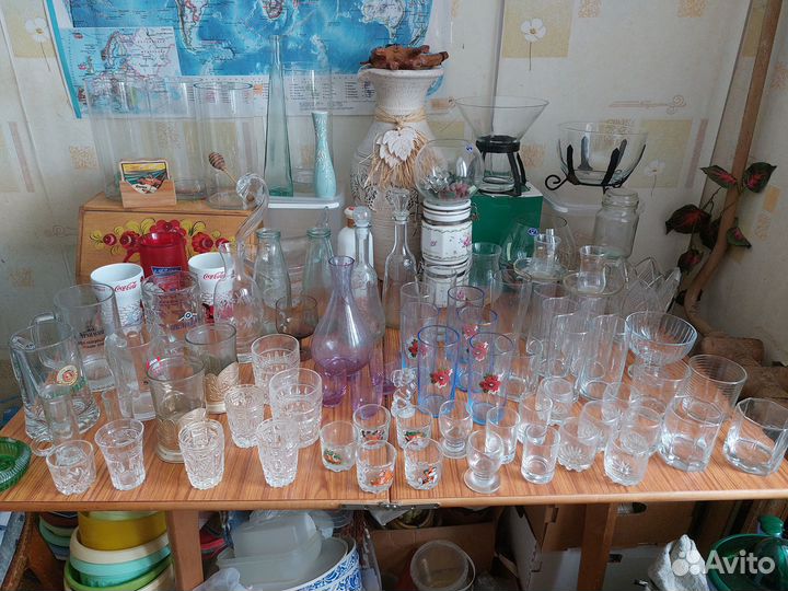 Фужеры, рюмки, бокалы, графины, кружки пивные СССР