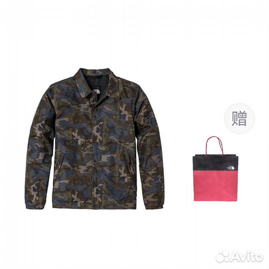 THE north face Jacket Unisex Camo+Gift Bag (M)(51)