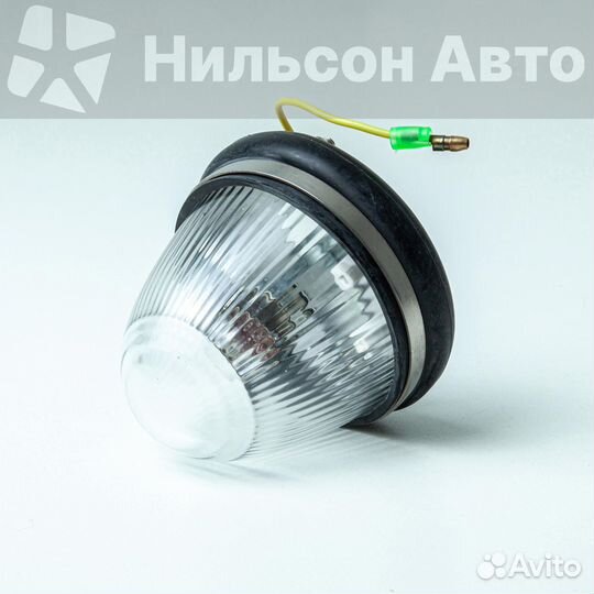 Габарит на будку круглый, белый стеклянный, zevs