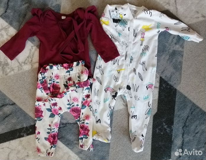 Вещи пакетом на девочку 74-80