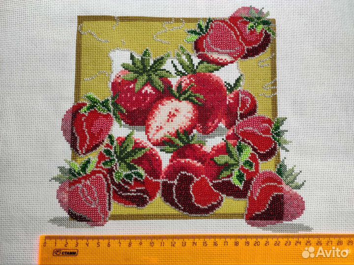 Вышитые картины крестиком и бисером на кухню