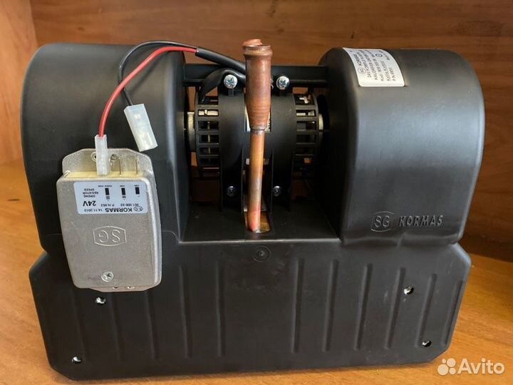 Отопитель в сборе пластиковый корпус три скорости