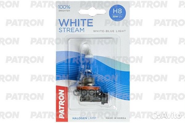 Лампа галогенная блистер 1шт H8 12V 35W 3800K P