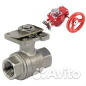 Кран шаровой DN.ru кшмп.316.230-ISO 3/8 Ду10 Ру63 полнопроходной двухходовой, нержавеющая сталь SS31