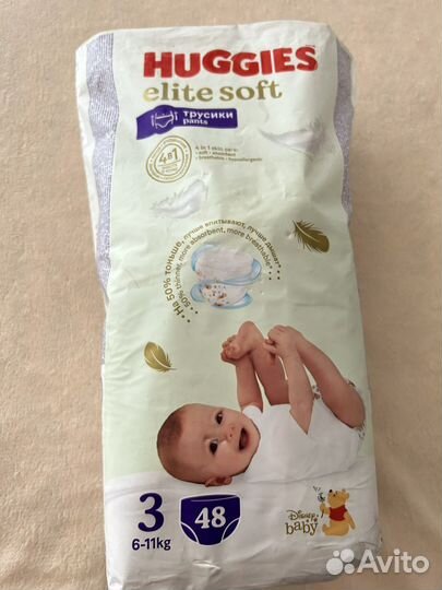 Huggies elite soft 3 трусики